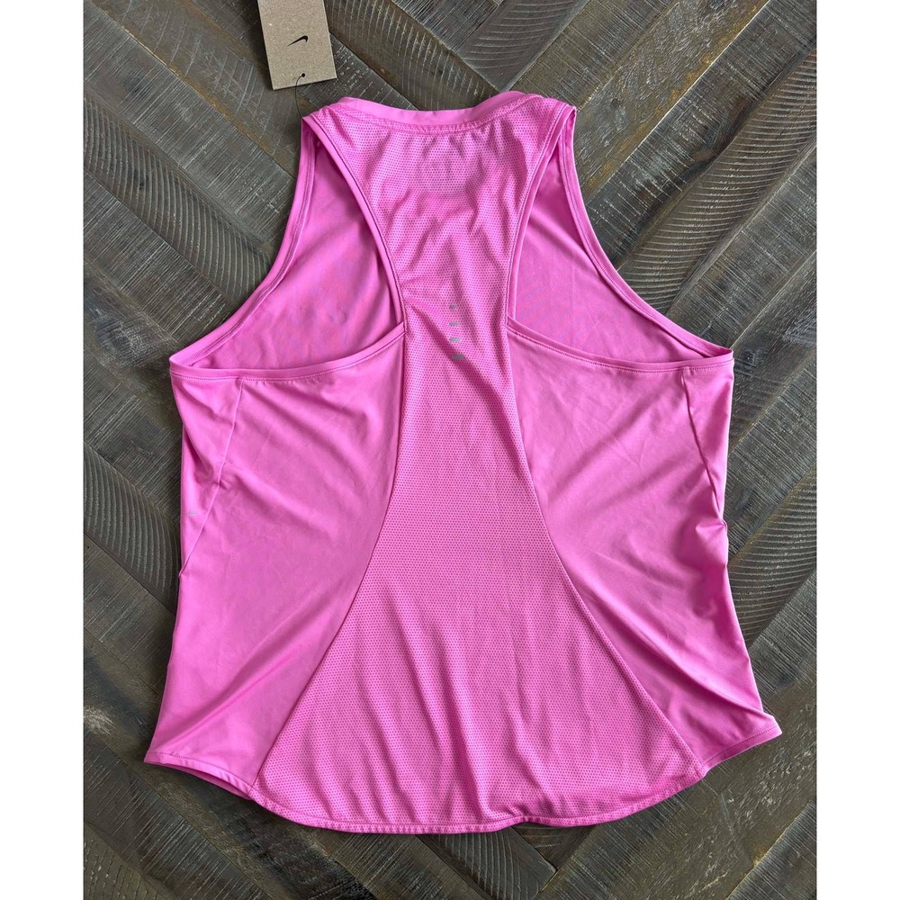 Nike Swift Dri-FIT Running Tank Top Womens Medium Pink Slim Fit HQ0620-675 NWT - Picture 6 of 7